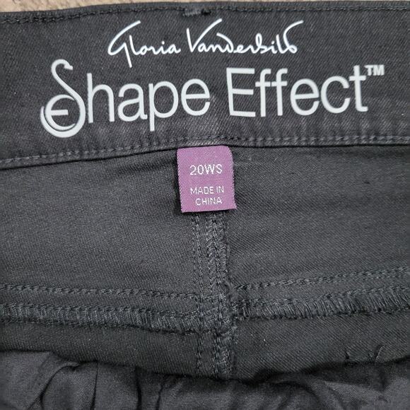 Gloria Vanderbilt Shape Effect Pull-on High Rise pants size 20WS black New - Picture 4 of 7
